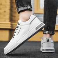 Zapatos Casuales Para Hombre De Color Sólido Y Moda Portátiles Cómodos Planos Antideslizantes Y Resistentes Al Desgaste Deporte Con Suela De Cuero Viscosa Talla Verdadera - details 23