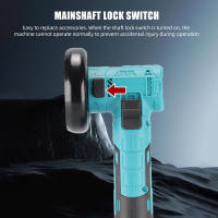Amoladora angular eléctrica sin escobillas de 3 pulgadas con 2 discos de corte, máquina de corte de mano, herramienta eléctrica para batería Makita de 18V - details 4