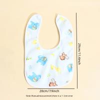 Paquete Random De 4/6/8/10 Piezas De Bibs Para Bebés De Algodón Impermeable Protección De Ropa Para Niños Y Niñas Recién Nacidos Estilo Geométrico - details 5