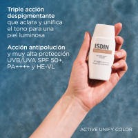 ISDIN Fotoultra 100 Active Unify Color Protector Solar Facial Antimanchas con Color Despigmentante  - SPF50+ 50 ml - details 1