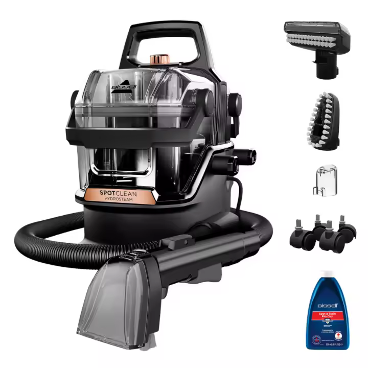 Bissell Spotclean Hydrosteam Pro 3700N - Aspirador Quitamanchas y Limpiadora para Tapicerías, Alfombras, Moquetas - 1