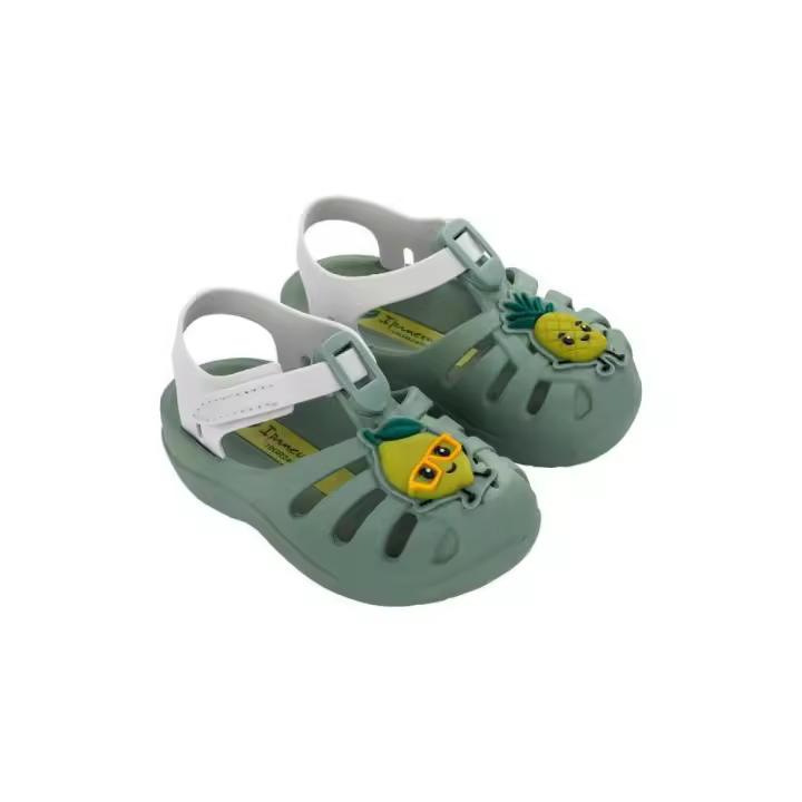 Sandalias Ipanema Summer XIV Baby Limon Piña Verde Gris - 1