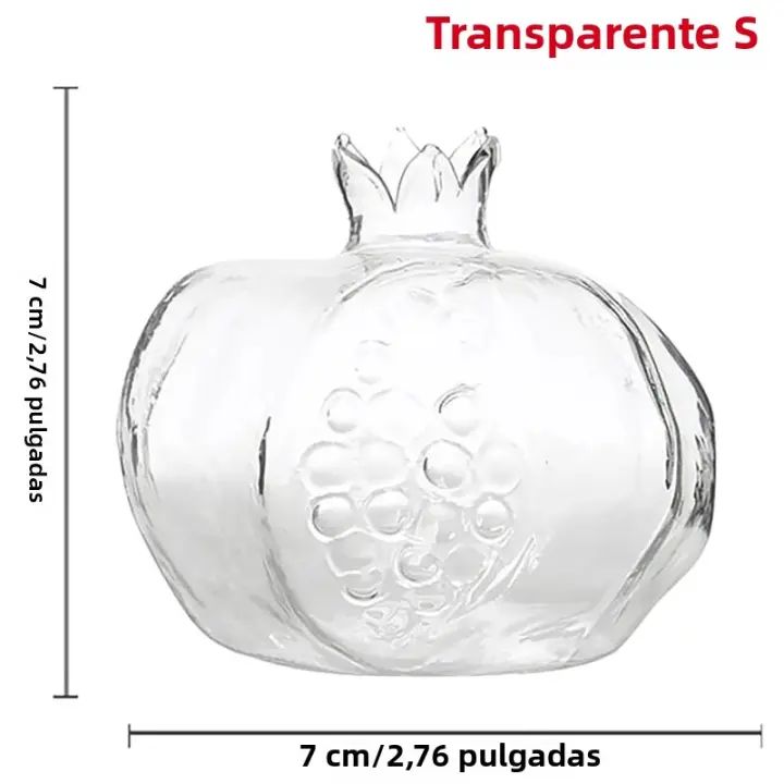 Vaso De Vidrio Pera Granada Para Decoración Del Hogar Y Flores Vaso Creativo Nórdico Para Frutas Y Flores Sin Marca Proveniente De China Continental - 1