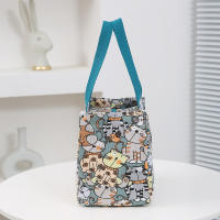 Bolsa De Almuerzo Grande Y Aislada Con Estampado De Dibujos Animados Bolso Termo Para Escuela Trabajo Viajes Y Picnics - details 4
