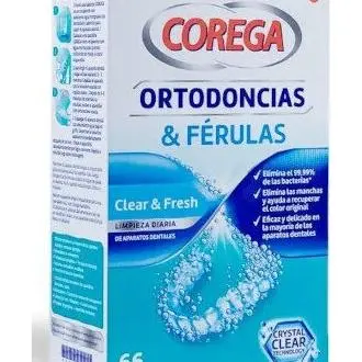 Corega Ortodoncias Y Férulas Tabletas Limpiadoras Para Férulas 66Tabs - 1