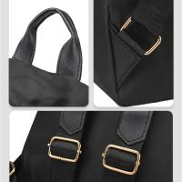 Mochila Grande Negra Para Viajes Y Estudiantes Capacidad Alta Simple Oxford Unisex Mochila Harajuku Solidaria Para Mujeres Y Hombres - details 2