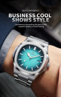 Reloj De Hombre PENGAGAR Lujo Militar Quadrado Impermeable Luminoso Con Fecha Y Día De La Semana Acero Inoxidable Reloj De Cuarzo Con Estuche - details 1