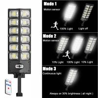 Lámpara Solar Exterior 20000LM Con Sensor De Movimiento Y Control Remoto Luz De Escenario Solar Potenciada Para Calle Puerta IP68 ABS - details 4