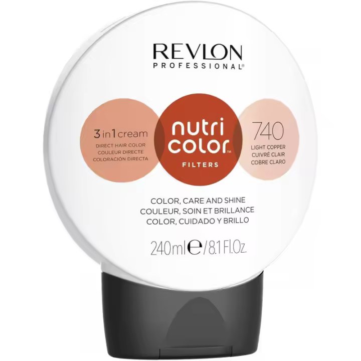 REVLON PROFESSIONAL NUTRI COLOR FILTERS 740 COBRE 240ML - 1