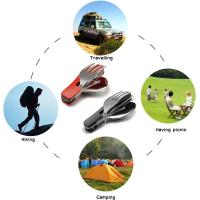 Juego De Utensilios De Camping Plegables - Cuchillo Fork Sartén Para Actividades Al Aire Libre Deportes Picnic Viaje - details 6