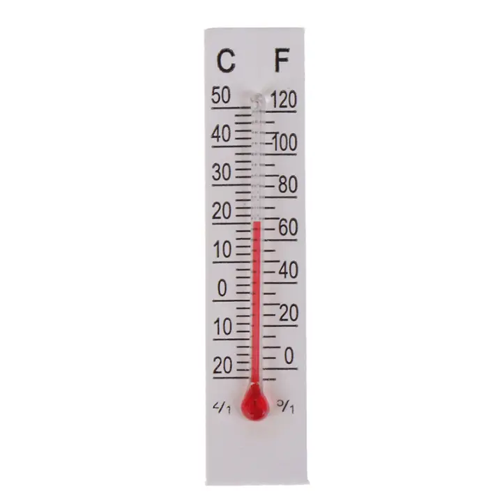 Termómetro De Papel Miniatura 10 Pcs 5cmX1.1cm Para Interior Rango De Medición -20 a 50 Grados Celsius - 1