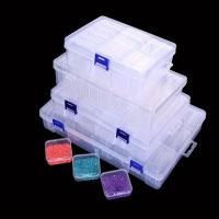 Juego De Cajas De Plástico Cuadradas Transparentes Para Bricolaje Y Pintura De Diamantes Almacenamiento De Joyería Y Rhinestones Tamaño Varía - details 9