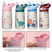 Kids Insulated 316 Stainless Steel Water Bottle with Straw, BPA-Free Sports Metal Water Bottle for Home, Office or Car, 14 OZ - details 4
