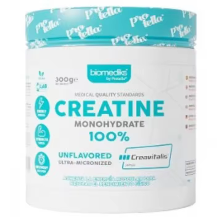 Creatine Creavitalis UltraMicronizada  300g  Sabor Neutro  100% Monohidratada  Vegana  PROTELLA - 1