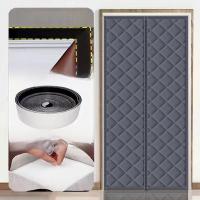 Cortinas De Puerta De Algodón Grueso Para Otoño E Invierno Auto Absorbentes Térmicas Y Aislantes Para El Hogar Con Anillas Para Colgar - details 3