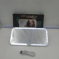 Espejo De Mano Para Coche Con LED Y Ajuste Tridimensional Espejo De Maquillaje Para Mujer Ultrafino Visera Solar De Coche - details 3