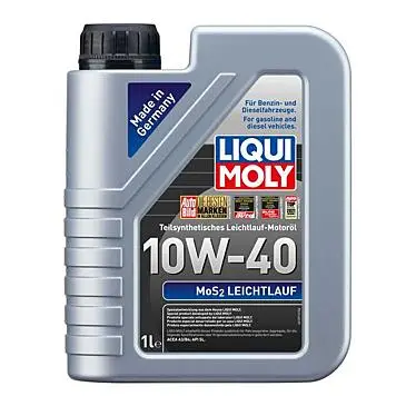 LIQUI MOLY MoS2 Leichtlauf 10W-40 | 1 L | Parte -aceite de motor sintético | 2626 - 1
