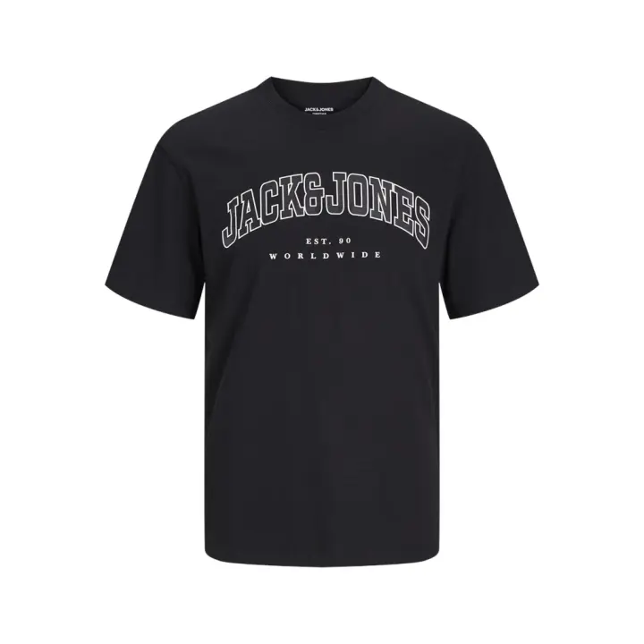 Jack & Jones Hombre Camiseta de Algodón Serie Varsity Logo estampado Moda Casual Informal Ref 257579 - 1