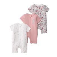 Mono de verano para bebé, de manga corta, con cremallera de doble cabeza, para gatear, para recién nacido, caja de regalo - details 27