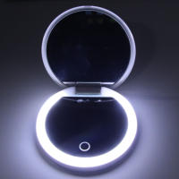 Espejo De Maquillaje Con Luz Y Magnificación 2X Tamaño De Billetera 3.5 Pulgadas Para Pruebas De Sol Y Cámaras UV - details 4