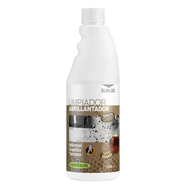 Monestir - Limpiador Abrillantador Terrazo y Mármol 750ml - Protección Antimanchas y Efecto Antideslizante - 1
