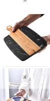 Tablero De Cortar De Madera Para Queso Y Carne Placa De Servicio De Frutas Rectangular Eco-amigable Para Cocina Al Aire Libre - details 3