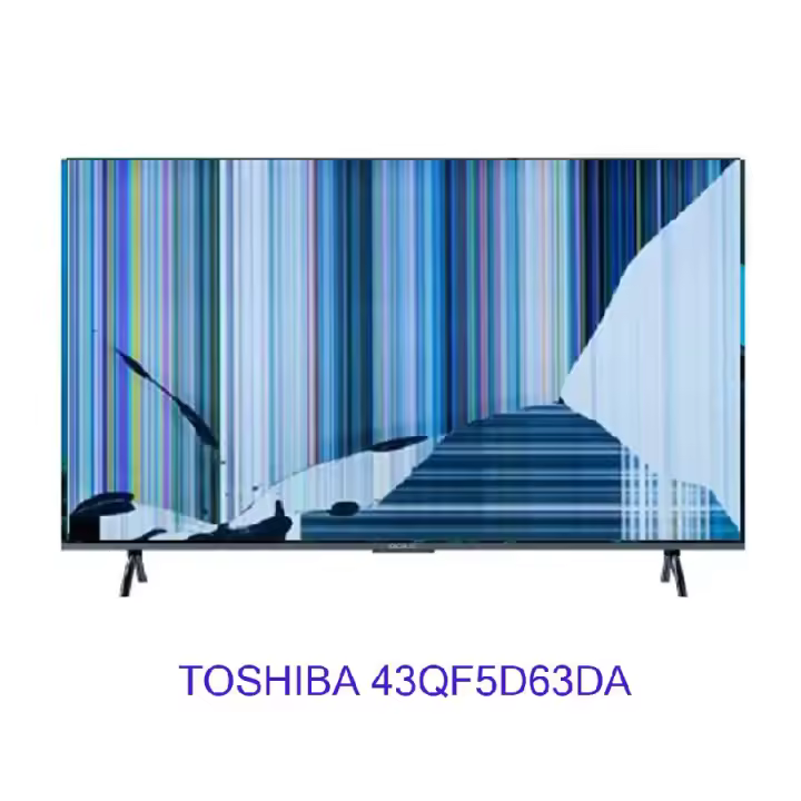 TOSHIBA 43QF5D63DA, NUEVOS, Con pantalla - panel rota, para despiece. SIN MANDO A DISTANCIA. - 1