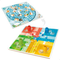CB Games - Parchís y oca 2 en 1, 25x25 cm, juegos de mesa, para niños, adultos, familia, educativo, de 2 a 4 jugadores, 25 piezas, para mayores de 4 años - details 0