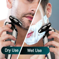 Afeitadora Electrica Hombre El juego de aseo inalámbrico resuelve todas sus necesidades de aseo personal. Experimente un afeitado suave y al ras con las cuchillas y láminas de acero inoxidable hipoalergénicas de última generación que están diseñadas espec - details 3