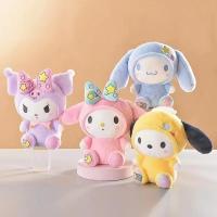 Muñeco De Peluche Sanrio 25Cm Kuromi Mymelody Cinnamorol Kawaii Regalo De Navidad Decoración Suave Y Almohada Juguete De Anime - details 1