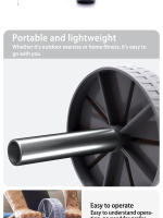 Rueda De Ejercicio Abdominal Silenciosa Para Casa 1pc Aparato De Masa Corporal Y Fortalecimiento Muscular Para Cintura Y Abdomen - details 3
