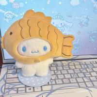 Muñeco De Peluche Sanrio Cinnamoroll De 13cm Kawaii Taiyaki Muñeco De Peluche De Dibujos Animados Para Regalo De Cumpleaños Para Amigos Material De Peluche Corto Y Relleno De Algodón PP - details 0