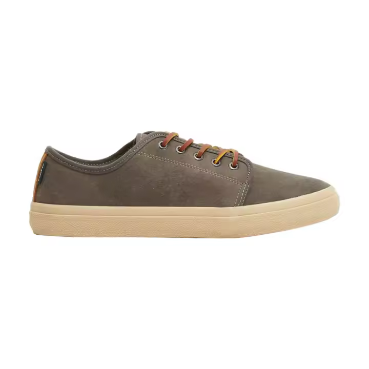 Zapatillas Grises de Piel Pompeii Higby V2 Suede Charcoal Estilo Clásico - 1