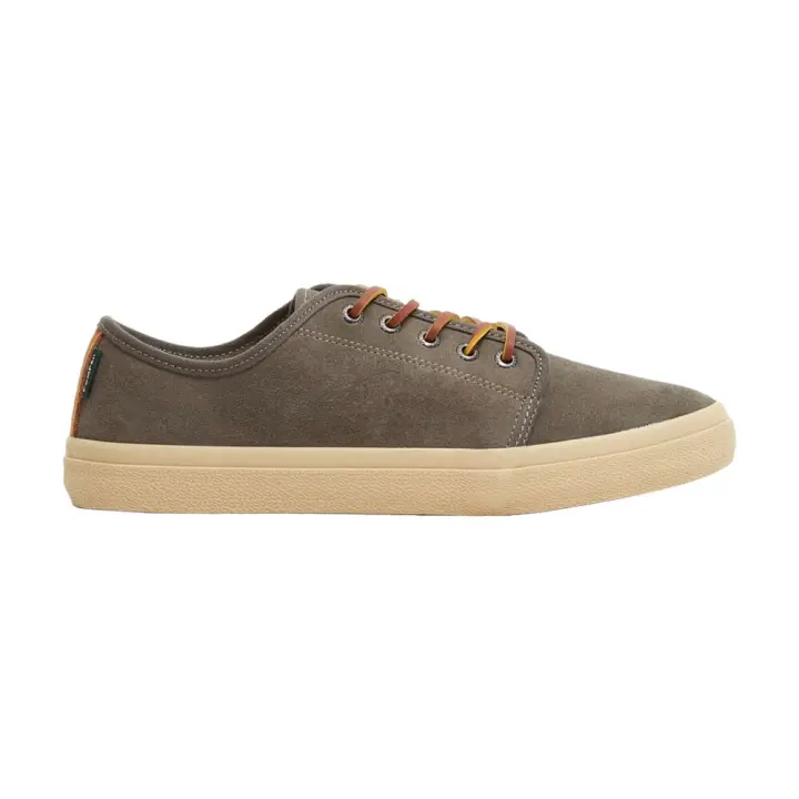 Zapatillas Grises de Piel Pompeii Higby V2 Suede Charcoal Estilo Clásico - 1