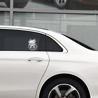 Pegatina De Coche Creativa Con Cabeza De Perro Divertida Impermeable Para Ventanas De Coche Y Parachoques De Motocicleta Material De Plástico - details 1