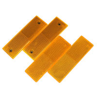 2pcs/Set Etiquetas Reflectorizantes Rectangulares Para Camiones Coches Y Motocicletas Color Naranja Con Bandas Reflectantes - details 4