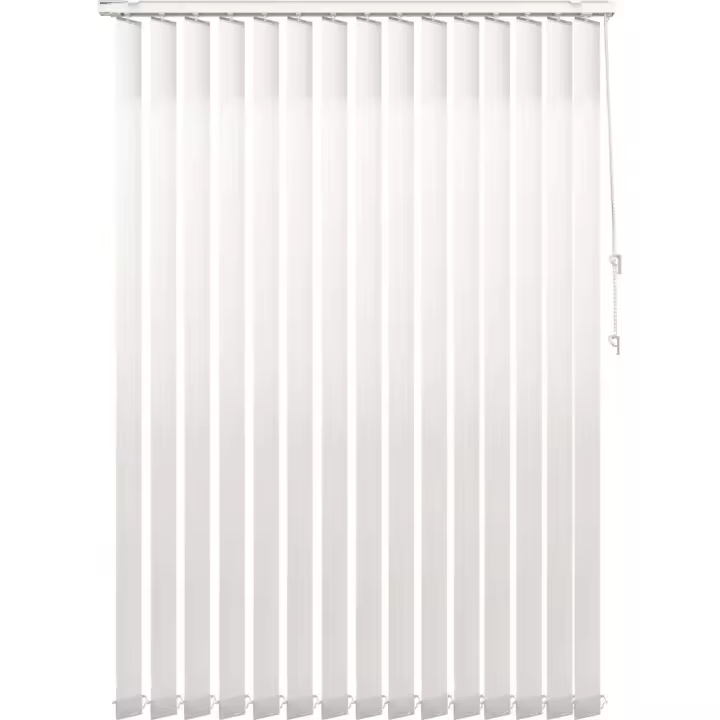 Plushome Estor Tamizante De Lamas Verticales (100X260Cm,150X260Cm,200X260Cm,250X260Cm) Helsinki Blanco/Gris/Topo - 1