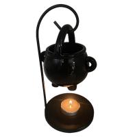Soporte De Vela Calda De Hechicera Diffusor De Aroma De Incienso Cerámica Y Metal Decoración Para El Hogar Suministros De Brujería Calda Colgante - details 0