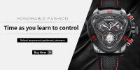 Reloj De Pulsera Deportivo Para Hombre 2024 Marca Top Lujo Grande Cronógrafo Cuarzo Resistantes Al Agua Y Al Choque Manos Luminosas Correa De Cuero Relogio Masculino - details 0