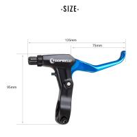 Par De Manillares De Freno Para Bicicleta De Montaña BMX Ultraligeros De Aleación De Aluminio V/Disc Freno Levers Color Atractivo Peso Ligero Alrededor De 151g/pair - details 2