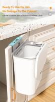 Cesta De Basura Inteligente Montada En La Pared 9L Para Cocina Y Baño Ecológica De Plástico Con Cubierta Rodante Accesorios De Cocina - details 17