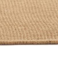 vidaXL Alfombra de yute con reverso de látex gris Dimensiones 80 x 160 cm,  140 x 200 cm,  70 x 130 cm y mas Alfombras de área  Alfombra de Piso para Sala de Estar Dormitorio Habitación Salón - details 2