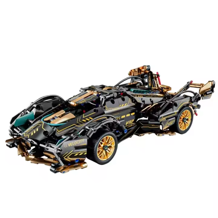 Nueva Super Coche Deportivo 1000+PCS Kit De Bloques De Construcción Modelo a Escala 1:14 Regalo De Navidad Para Niños Y Adultos - 1
