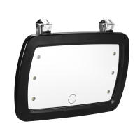 Espejo Interior LED Universal Para Coche Con Interruptor Táctil Espejo De Maquillaje Visera Alta Claro HD 170*110mm Sin Batería - details 6