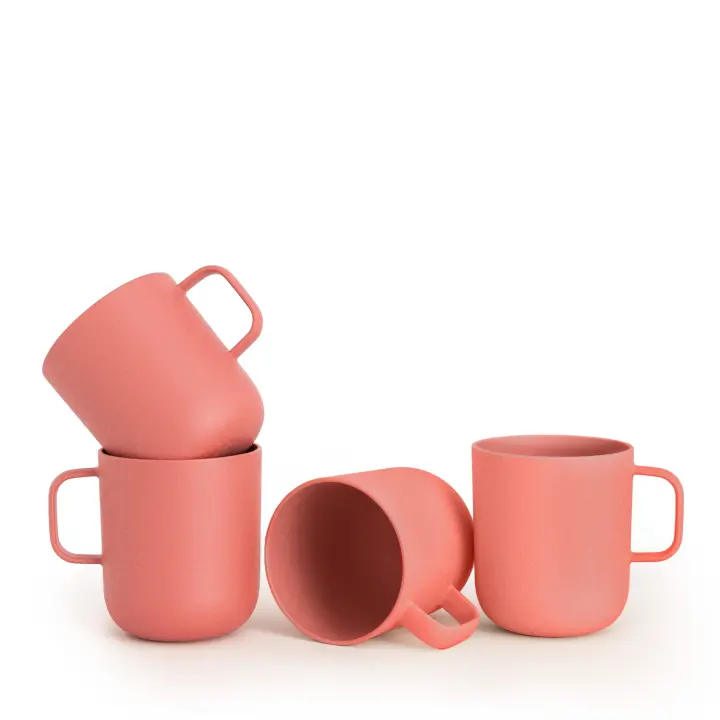 Set de 4 Tazas CREATE para Exterior de 400ml - Material de Origen Vegetal PLA - 1