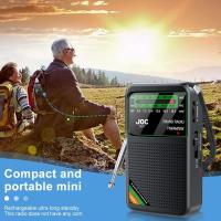 Radio Portátil Recargable Con Pantalla HD Y Cargador Integrado Typo-C FM AM SW Para Ancianos Radio De Bagería Operada - details 1