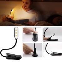 lámpara de lectura, lámpara de escritorio con 7 LED y clip con 3 temperaturas de color - details 0
