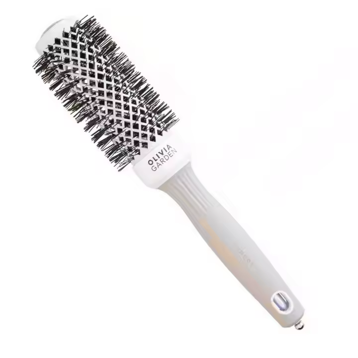 OLIVIA GARDEN  Cepillo Cabello Profesional Ceramic + Ion Round Thermal 20 – Color Blanco - 1