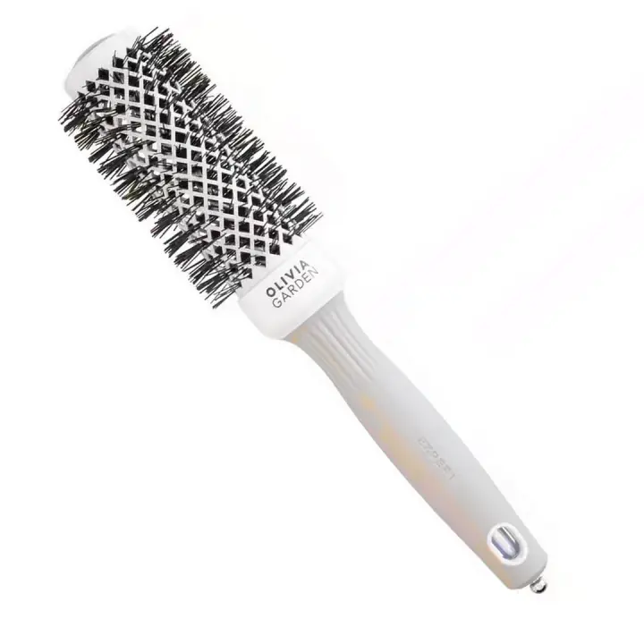 OLIVIA GARDEN  Cepillo Cabello Profesional Ceramic + Ion Round Thermal 20 – Color Blanco - 1