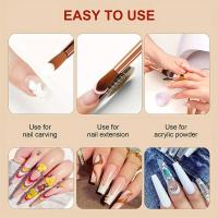 Set De 3 Pinceles Para Uñas De Acrílico Profesionales Tamaños 8/10/14 Aplicación De Acrílico Y Extensión De Uñas Artísticas - details 5